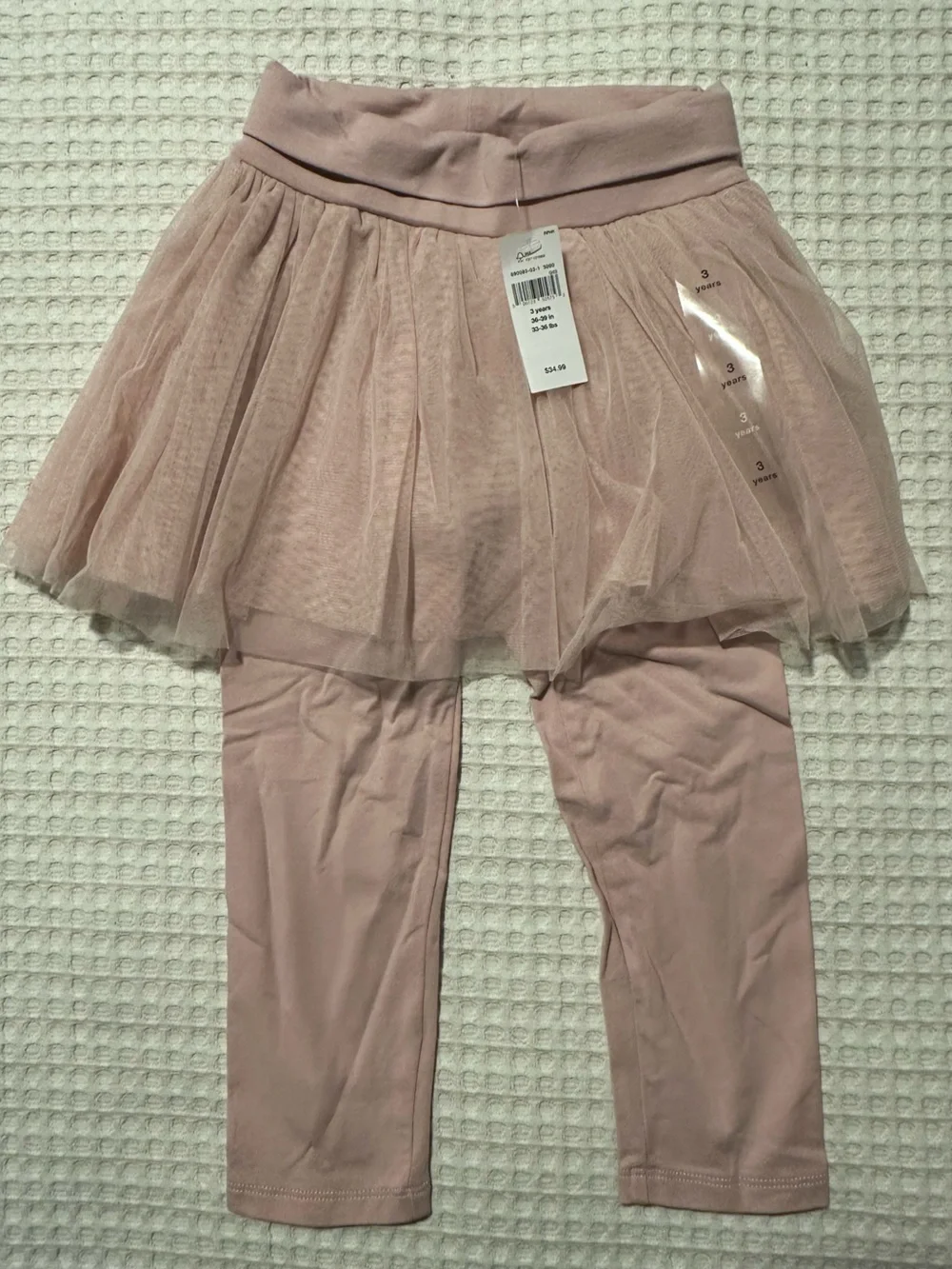 Gap Girls' Pink Tulle Skirted Leggings